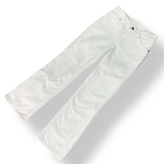 Louis Vuitton Monogram Denim Pants White in White Denim from The Reluxe, photo 1 of 1