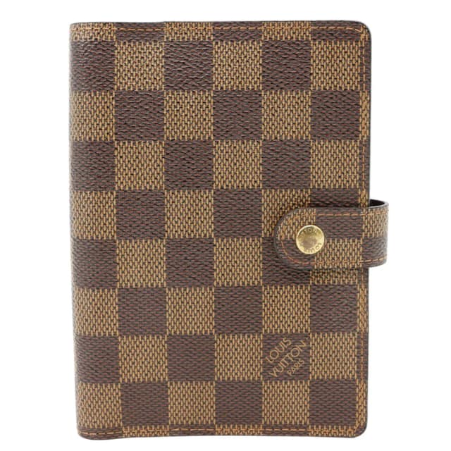 Louis Vuitton Agenda Damier Ebene Planner Cover Brown in Brown Canvas from Dallas Designer Handbags, photo 1 of 1