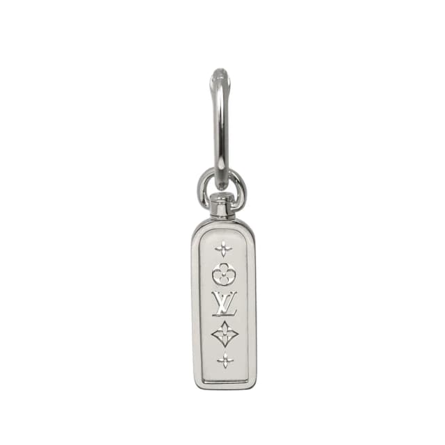 Louis Vuitton Tag Hoop Single Earring 18K White Gold 750 Only One in White from The Reluxe, photo 1 of 1