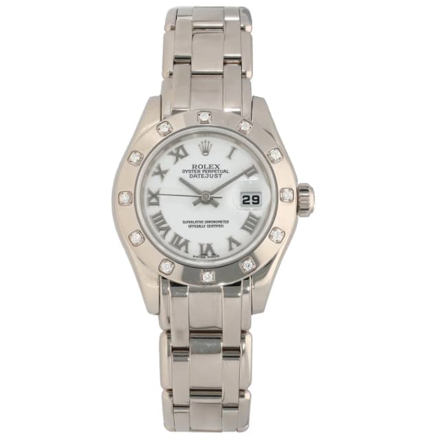 Rolex Pearlmaster 80319 29mm White Gold Watch in White from H&T, photo 1 of 1