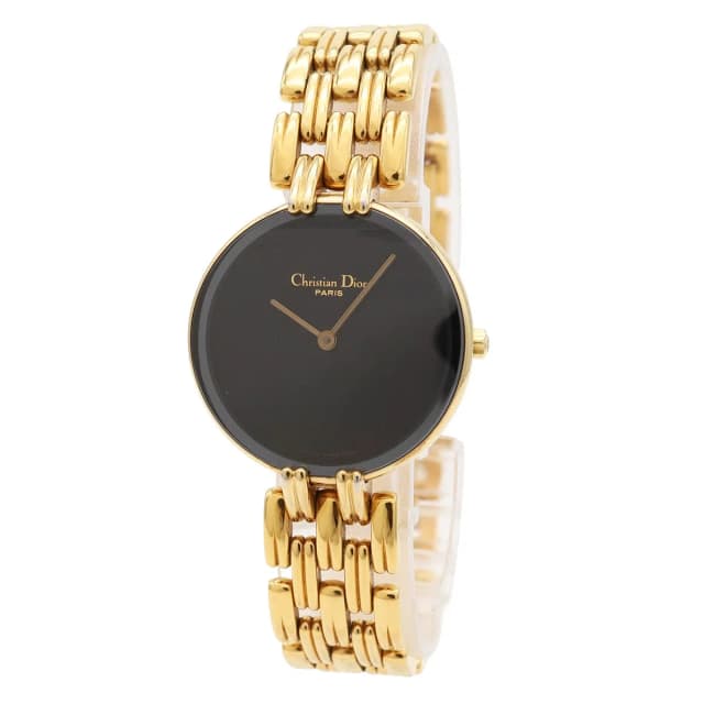 Dior Bagira Black Dial Quartz Watch in Black from The Reluxe, photo 1 of 1