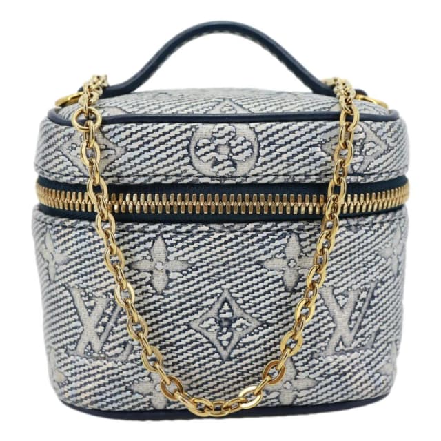 Louis Vuitton Monoglam Canvas Micro Vanity Case Navy Blue in Navy Canvas from Dallas Designer Handbags, photo 1 of 1