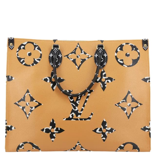 Louis Vuitton Onthego Jungle GM Giant Monogram Canvas Tote Shoulder Bag White in White Coated canvas from Dallas Designer Handbags, photo 1 of 1