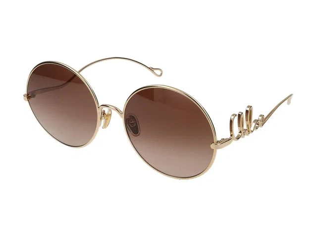 Chloé Ch0329s Round Metal Sunglasses — Gold in Gold from HEWI, photo 1 of 1