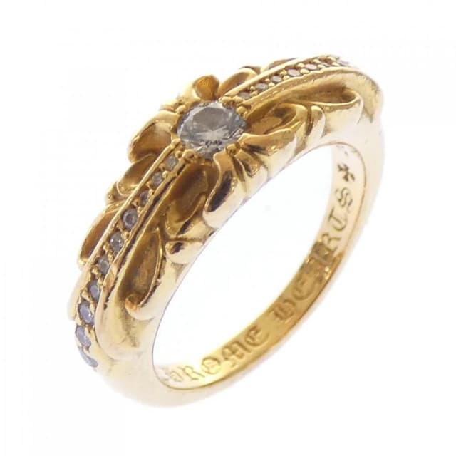 Chrome Hearts Baby Classic Floral Cross Dmnd Pave Ring from The Reluxe, photo 1 of 1