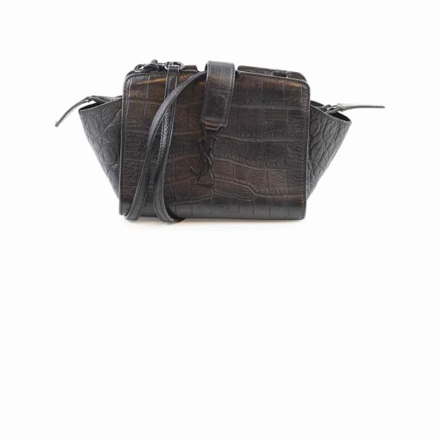 Saint Laurent Toy Cabas Croc Emboss Black in Black Crocodile from The Purse Affair, photo 1 of 1