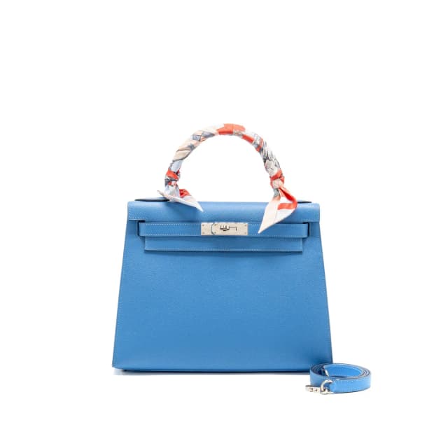 Hermès Kelly 28 Epsom 2T Blue Paradise SHW stamp T in Blue Epsom leather from EMIER, photo 1 of 1