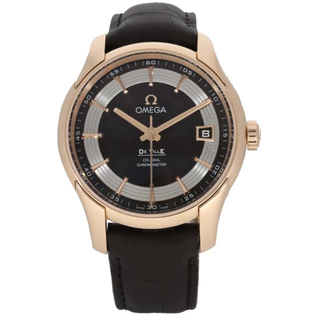 Omega De Ville Hour Vision 431.63.41.21.13.001 41mm Rose Gold Watch in Pink Leather from H&T, photo 1 of 1