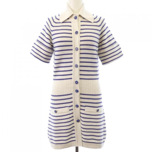 Chanel Long Cardigan Navy in Navy Cashmere from The Reluxe, photo 1 of 1