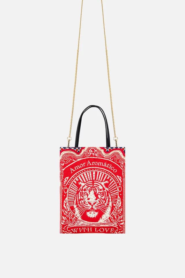 Camilla eBoutique EMBELLISHED MINI TOTE WITH CHAIN STRAP RINSE & ROAR, image 1 of 1 from CAMILLA