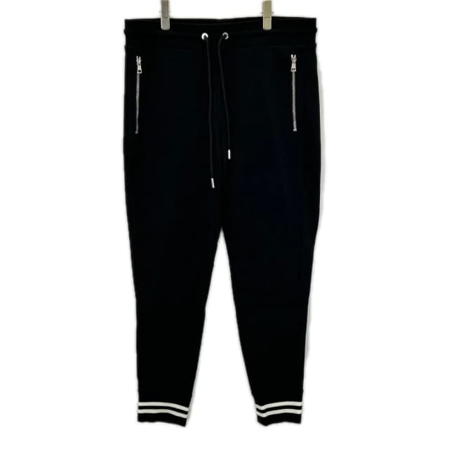 Moncler Patch Pantalone Lungo Sweatpants Pants in Black Leather from The Reluxe, photo 1 of 1
