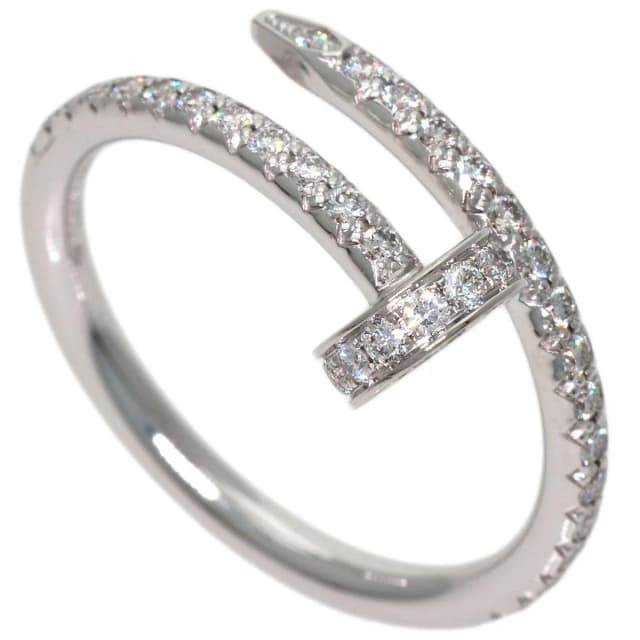 Cartier Juste un Clou SM Diamond 47 Ring 18K White Gold in White from The Reluxe, photo 1 of 1