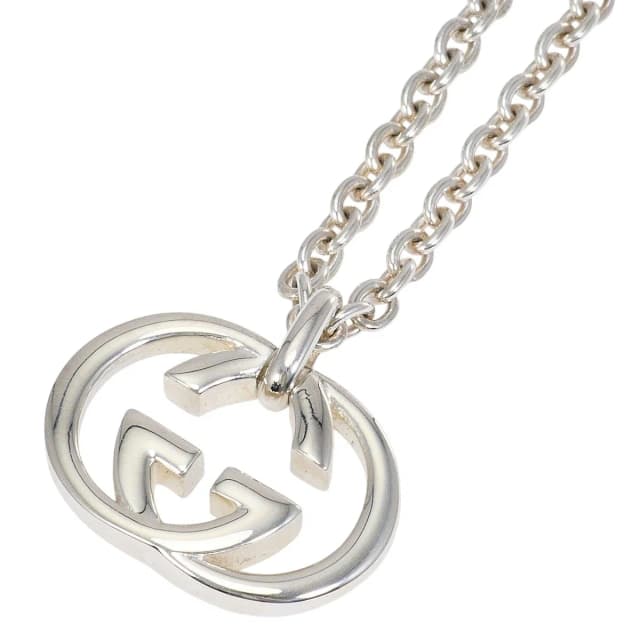 Gucci Interlocking G 925 Sterling Silver Necklace 50 in Silver from The Reluxe, photo 1 of 1