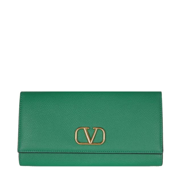 VALENTINO GARAVANI VLogo Signature Continental Wallet, Green, image 1 of 1 from Cultstatus