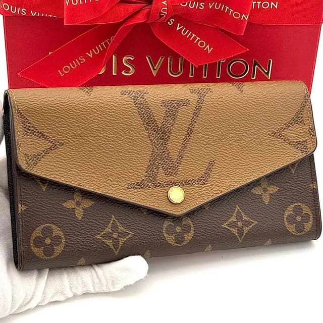Louis Vuitton Wallet Monogram Giant Portefeuille Sarah Brown in Brown from The Reluxe, photo 1 of 1