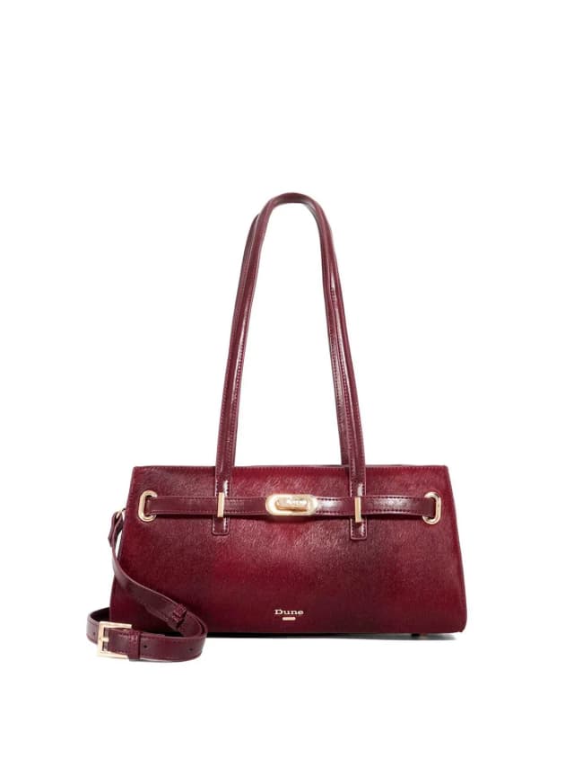 Dune London Depend Shoes Red in Red, image 1 of 1 from Fenwick