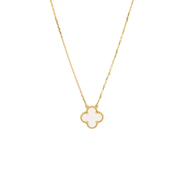 Van Cleef & Arpels Vintage Alhambra pendant yellow gold / white mother of pearl in White from EMIER, photo 1 of 1