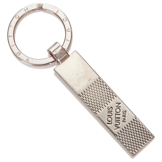 Louis Vuitton M67918 Silver Damier Keychain Keyring Key Charm Pendant 80lk52s in Silver from Bagriculture, photo 1 of 1