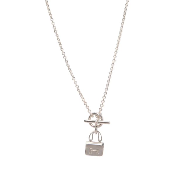 Hermès Sterling Silver Amulettes Constance Pendant Necklace in Silver from Blue Spinach, photo 1 of 1