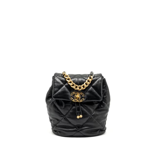 Chanel 24C 19 Backpack Shiny lambskin black Multicolour Hardware(microchip) in Black Lambskin from EMIER, photo 1 of 1