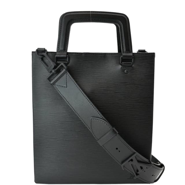 Louis Vuitton Petit Sac Plat Epi Leather Crossbody Bag Black in Black Leather from Dallas Designer Handbags, photo 1 of 1