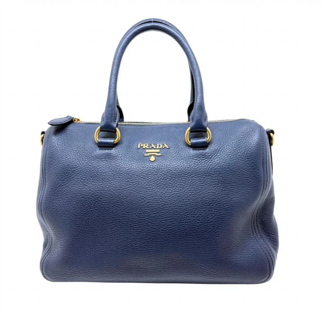 Prada 2-Way Bag Navy Leather in Navy Leather from The Reluxe, photo 1 of 1