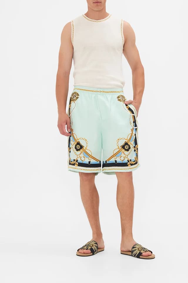 Camilla eBoutique (AU) BAGGY MID LENGTH WALK SHORT SEA CHARM, image 1 of 1 from CAMILLA