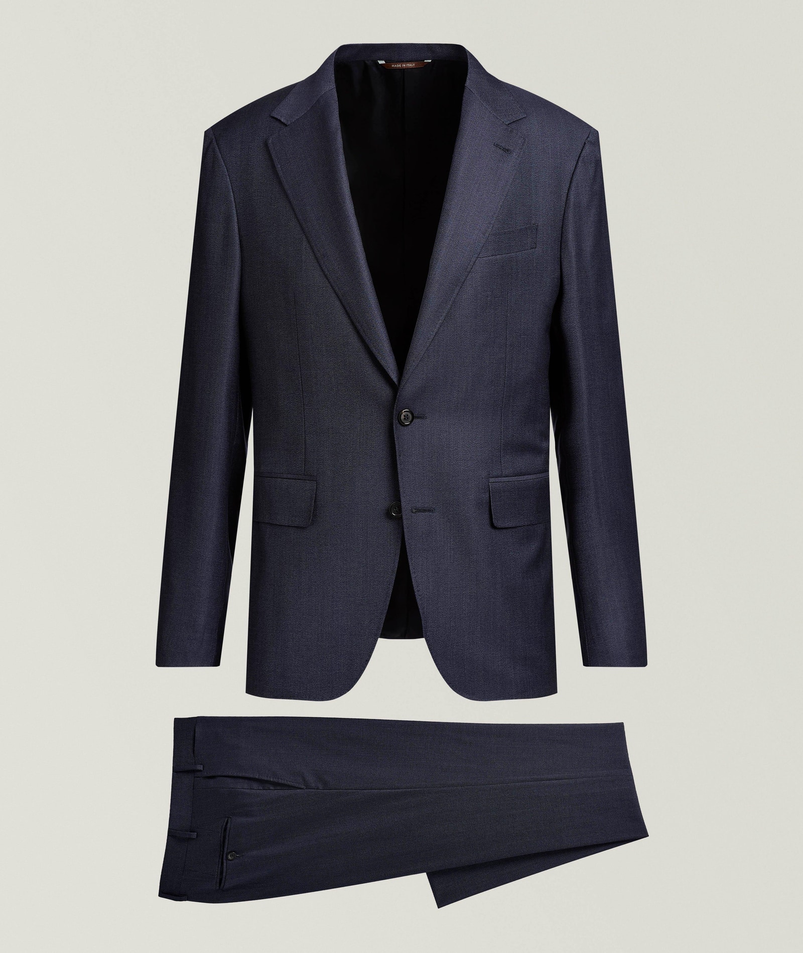 Canali Kei Travel Wool Suit in Blue Wool & Wool Blends, image 1 of 1 from Harry Rosen