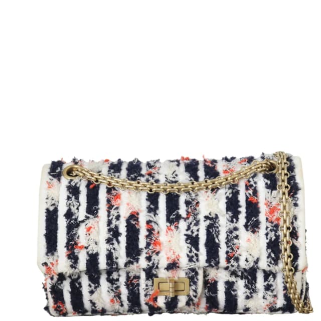 Chanel 2.55 Reissue Double Flap Shoulder Bag Tweed in Tweed from Luxe.It.Fwd, photo 1 of 1
