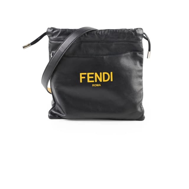 Fendi Pack Small Pouch Black Crossbody in Black Leather from The Purse Affair, photo 1 of 1