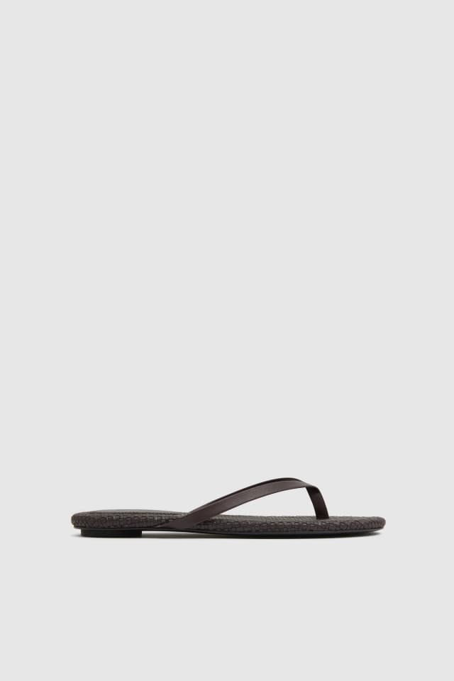 St Agni Woven Flip Flop - Coffee, image 1 of 1 from St. Agni