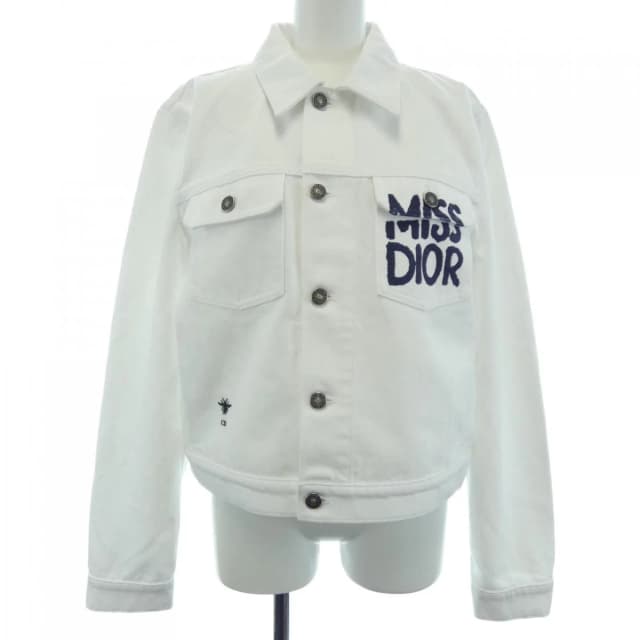 Dior Denim Jacket White in White Denim from The Reluxe, photo 1 of 1