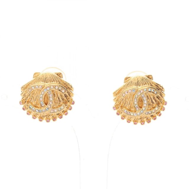 Chanel Earrings CC Logo Shell Motif from The Reluxe, photo 1 of 1