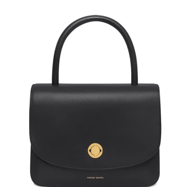Mansur Gavriel Metropolitan Bag Vegetable Tanned, Black, image 1 of 1 from Cultstatus