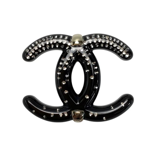 Chanel Coco Mark Brooch D23 S Black Pin Type in Black from The Reluxe, photo 1 of 1