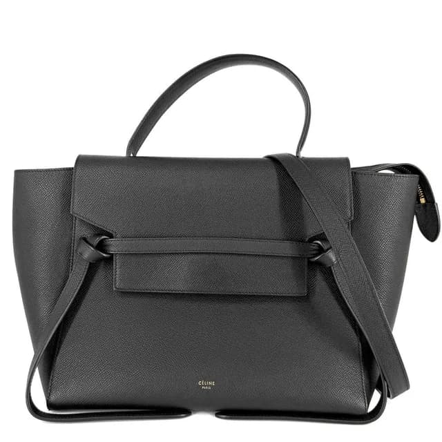 Celine 2-Way Belt Bag Leather Black Gold in Black Leather from The Reluxe, photo 1 of 1