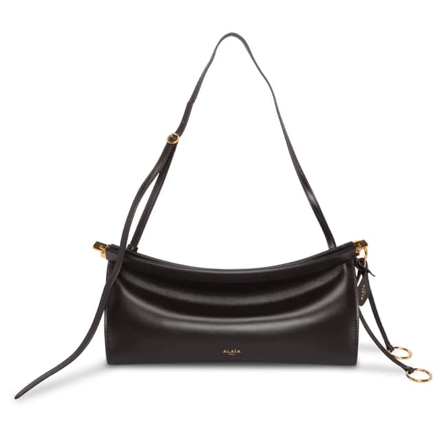 Alaïa Le Click East West Medium Bag in Dark Brown Calfskin from Blue Spinach, photo 1 of 1
