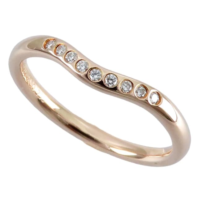 Tiffany & Co. Curved Band Ring Pink Gold 18k Diamond in Pink from The Reluxe, photo 1 of 1