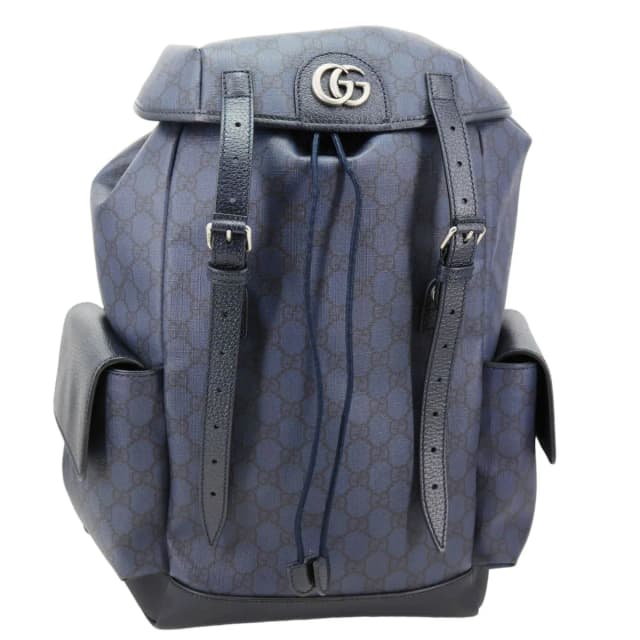 Gucci Ophidia GG Supreme Canvas Backpack Navy Blue 598140 in Navy Canvas from Dallas Designer Handbags, photo 1 of 1