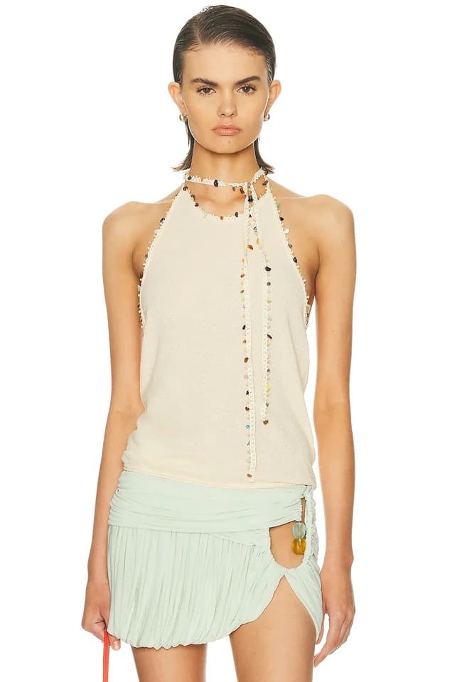 Christopher Esber Beach Quartz Halter Tank Top, image 1 of 1 from FWRD
