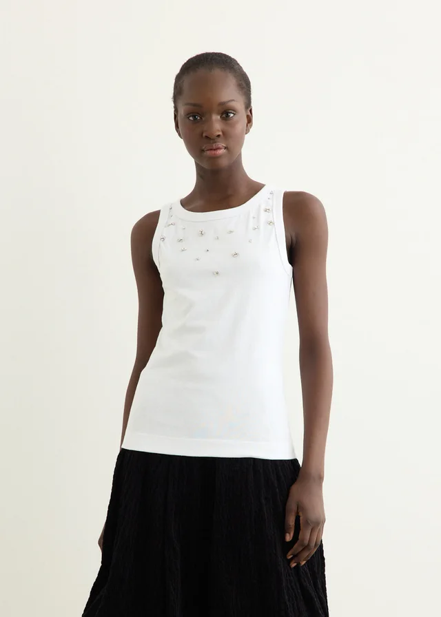 Baum und Pferdgarten Joline Top in White Rhinestones, image 1 of 1 from Incu