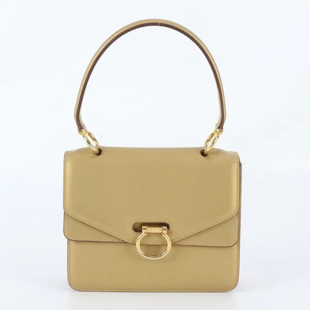 Celine Vintage Leather Handbag Gold in Gold Leather from The Reluxe, photo 1 of 1