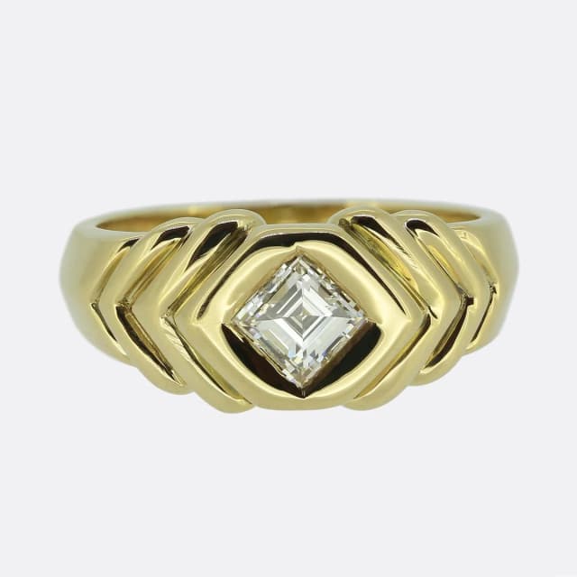Boucheron Vintage Carre Cut Diamond Ring from The Vintage Jeweller, photo 1 of 1