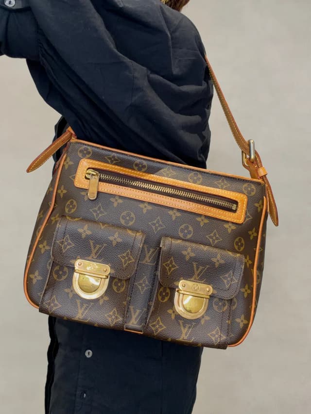 Louis Vuitton Monogram Hudson GM Canvas Shoulder Bag Brown in Brown Canvas from Season 2 Consign, photo 1 of 1