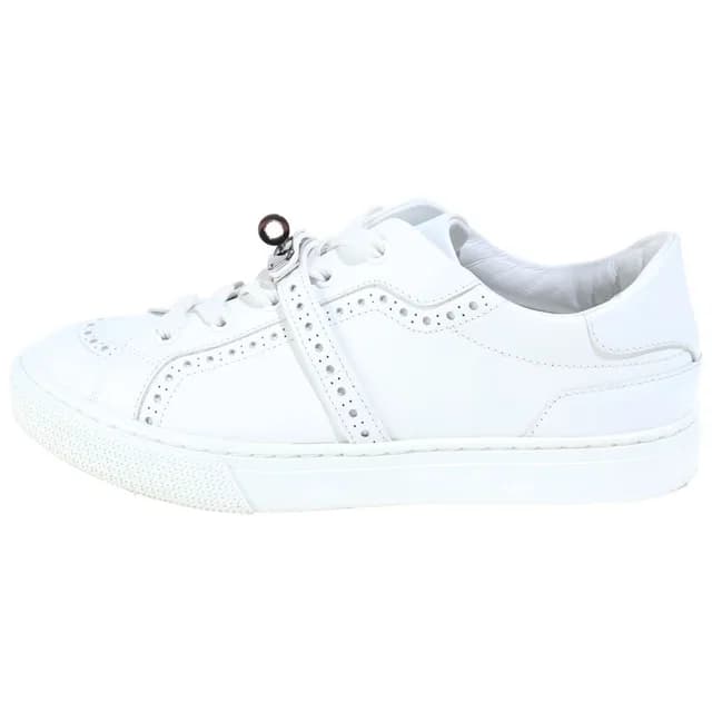 Hermès Day Low-Top Sneakers Kelly Buckle Leather White in White Leather from The Reluxe, photo 1 of 1