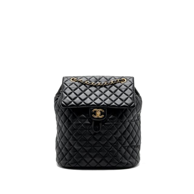 Chanel quilted flap backpack lambskin black GHW in Black Lambskin from EMIER, photo 1 of 1