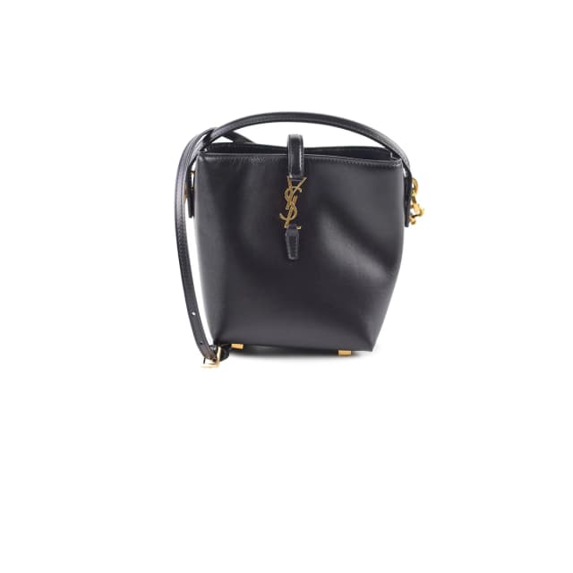 Saint Laurent Le 37 Mini Bucket Bag Black in Black Leather from The Purse Affair, photo 1 of 1