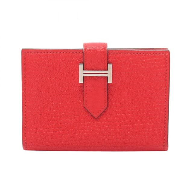 Hermès Card Case Bearn Rouge Tomato Leather in Red Leather from The Reluxe, photo 1 of 1