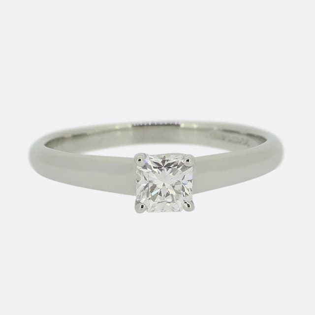 Tiffany & Co. 0.43 Carat Lucida Cut Diamond Solitaire Ring from The Vintage Jeweller, photo 1 of 1