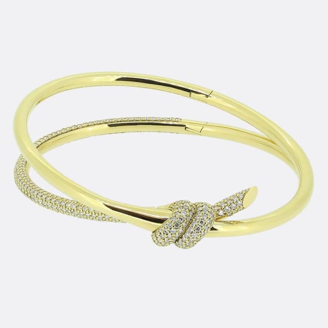 Tiffany & Co. Knot Double Row Hinge Bangle from The Vintage Jeweller, photo 1 of 1
